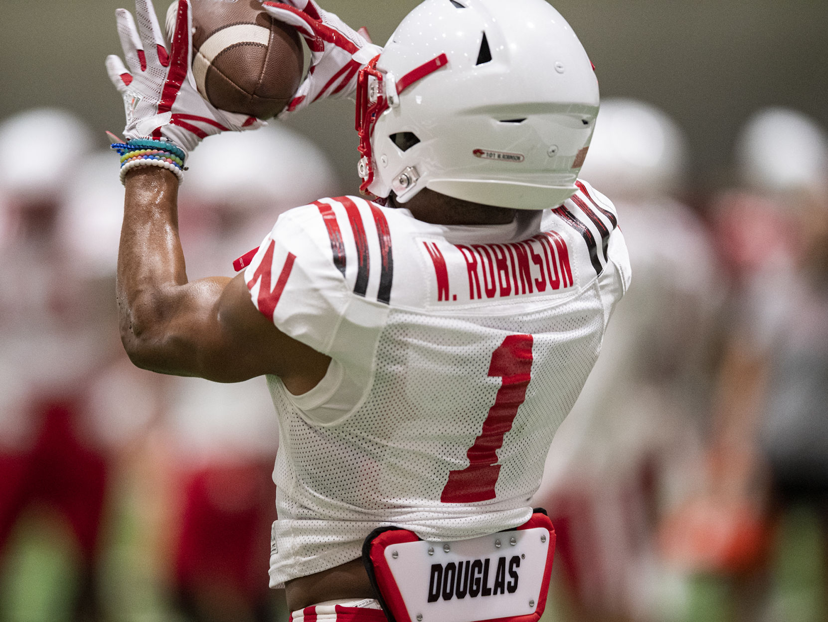 NU football practice, 8.07